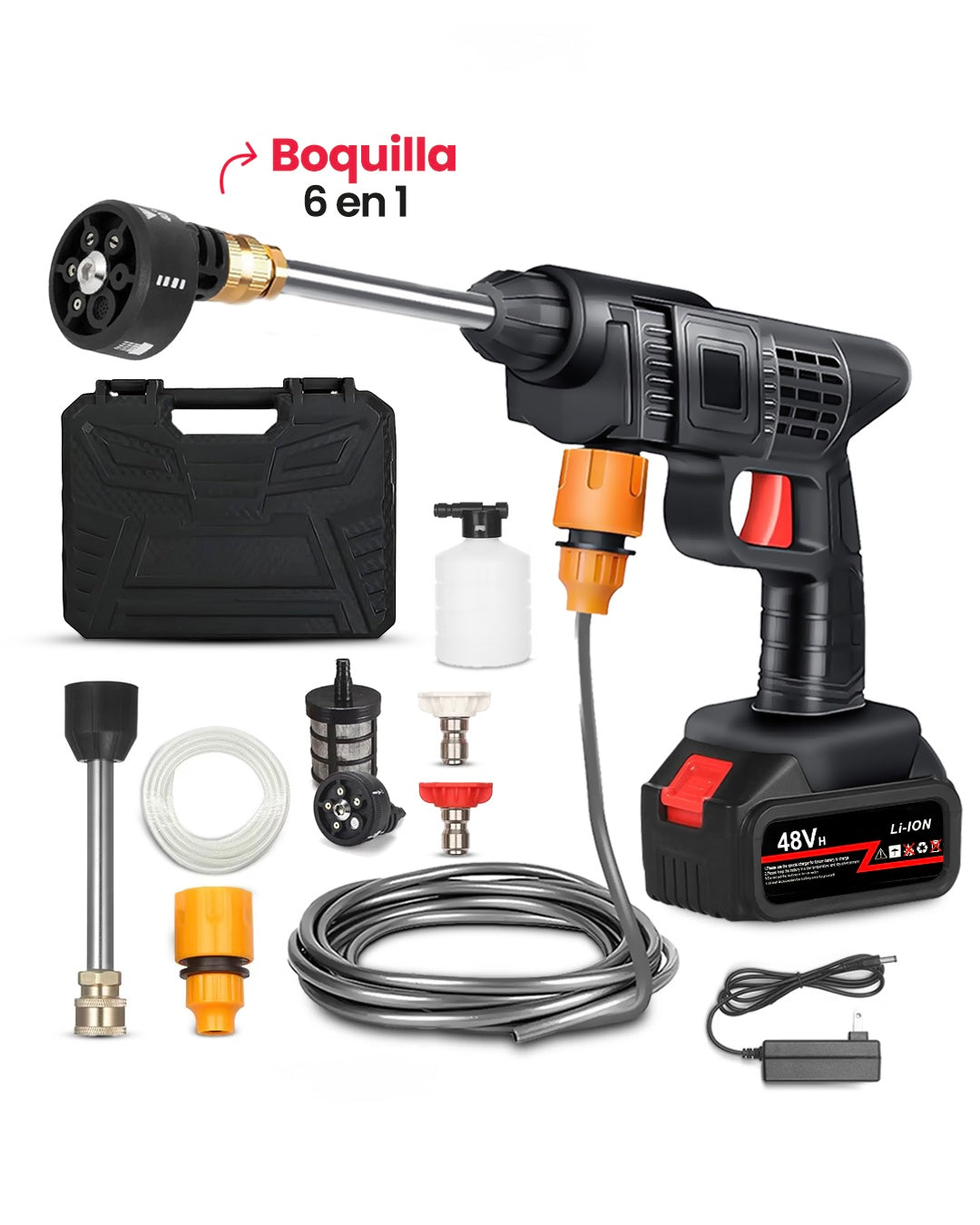 HIDROLAVADORA PORTÁTIL 6 CHORROS